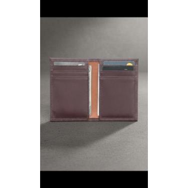 Imagem de Carteira Masculina Porta Cartões Slim Couro Legítimo Café - Congratula
