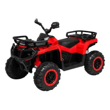 Imagem de Quadriciclo Elétrico Infantil 4x4 12v 30kg Controle Remoto Vermelho Zi
