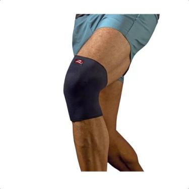 Imagem de Joelheira Realtex Neoprene De Compressão Mantém Aquecido 700, G, Preto