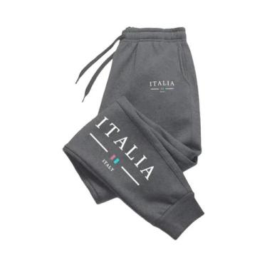 Imagem de Calças Esportivas Masculinas Bordadas Casuais Para Atividades Ao Ar Li