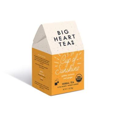 Imagem de Chá Orgânico de Gengibre e Cúrcuma Big Heart Co. 10 Sachês - Big Heart