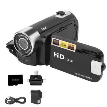 Imagem de Filmadora Heliora Pro 1080P Zoom 16X Rotação 270