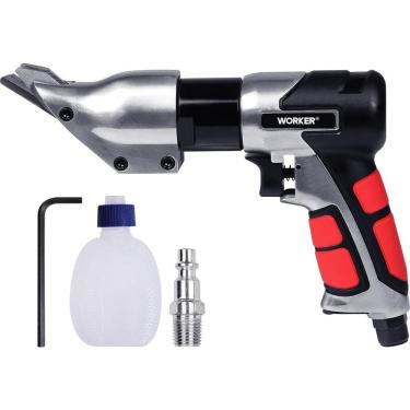 Imagem de Tesoura Pneumática Profissional 1,2mm 1800 RPM 90 PSI Bivolt Worker Corte Preciso em Chapas Metálicas