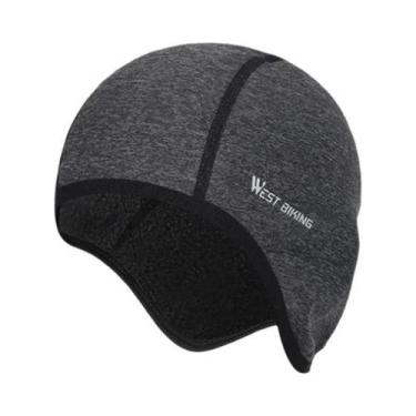 Imagem de Gorro De Ciclismo Masculino De Inverno Em Fleece, Térmico E À Prova De