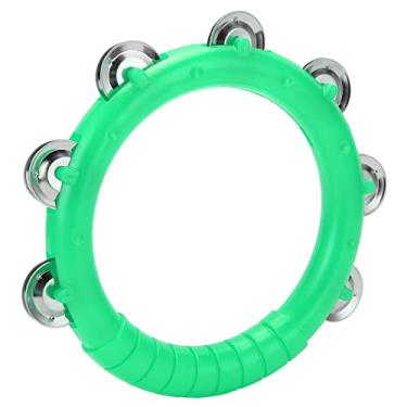 Imagem de Campainha de mão de uma fileira infantil, Campainha de mão de uma fileira com borda lisa Significado educacional para interiores para crianças para casa(verde)