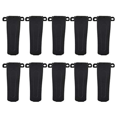 Imagem de Yoidesu Pacote com 10 clipes de cinto de substituição para walkie talkie, clipe de cinto original H777 para Walkie Talkie BF-888S BF-666S BF-777S H-777, padrão
