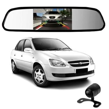 Imagem de Camera De Re Espelho Retrovisor Com Tela Chevrolet Corsa