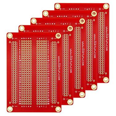 Imagem de Gikfun Kit de placa de pá banhada a ouro para placa Proto PCB faça-você-mesmo para Arduino (pacote com 5 peças) GK1007