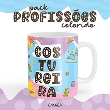 Imagem de Caneca Cerâmica Color Profissão Costureira
