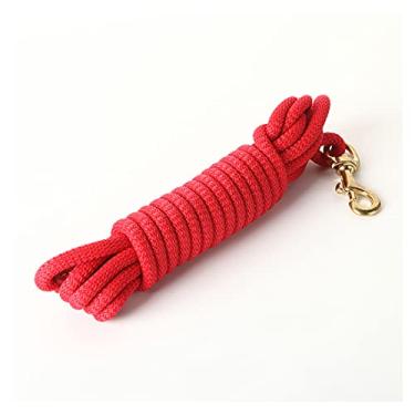 Imagem de GERYUXA Coleira para cães pequenos longa de nylon para adestramento de cães coleira curta para cães 3 m/5 m/10 m/20 m (Tamanho: 3 x 1 cm, cor: vermelha)