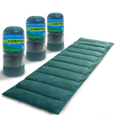 Imagem de Kit 3 Colchonete Multiuso Solteiro Ginastica Yoga Exercício Academia Camping 190x60