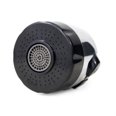 Imagem de Bico Arejador Duplo Jato Abs Cromado C/preto P/ Bica Gourmet