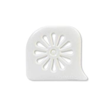 Imagem de Rada Cutlery Raspador de nylon Daisy PanMate para limpar panelas e frigideiras com segurança, 7,6 x 5,3 cm, branco, pacote com 2