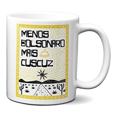 Imagem de Caneca Criativa Sertão Menos Bolsonaro Mais Cuscuz (Branca)