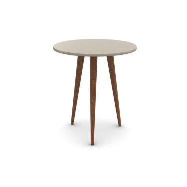 Imagem de Mesa de Apoio/Canto Decorativa Retrô Skinny Off White
