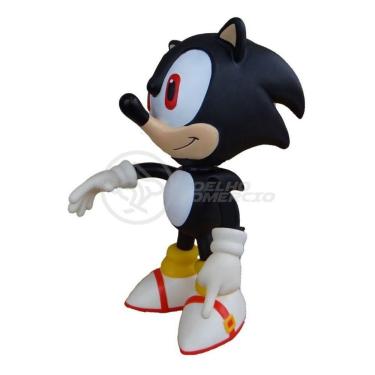 Imagem de Boneco Action Figure Sonic Preto Articulado 23cm