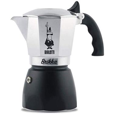 Imagem de Bialetti Brikka, Caffettiettiera in Alluminio per caffè con Doppia Crema, 4 Tazze