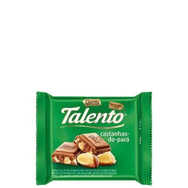 Imagem de Chocolate Talento Ao Leite Com Castanhas-Do-Pará Garoto 85G
