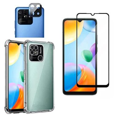 Imagem de Kit Capinha Anti Impacto + Película Cerâmica+ Película Câmera Xiaomi Redmi Note 11s Redmi 10C Poco X4 Pro (Redmi 10C)