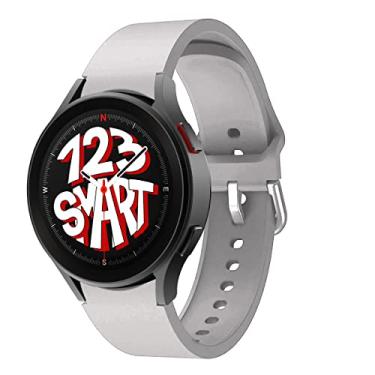 Imagem de Pulseira de Silicone Exclusiva Marca 123Smart Compativel com Galaxy Watch 5 Watch 6 Watch5 Pro watch 4 R900 R910 R920 R905 R915 R925 40mm 44mm 45mm