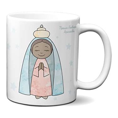Imagem de Caneca Padroeira Do Brasil Mãezinha Cuida De Nós Amém! (Branca)