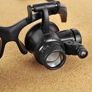 Imagem de Qudai Reparação de relógio óculos óculos lupa lupa com LED 10 X 15 X 20 X 25 X NP