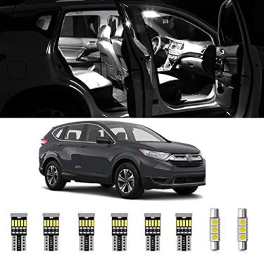 Imagem de AWALITED Kit de luzes LED interiores CRV 10 peças Super brilhantes LED Mapa Dome Lâmpadas para Honda CR-V 2012 2013 2014 2015 2016 2017 2018 2019 2020 2021 todos os modelos