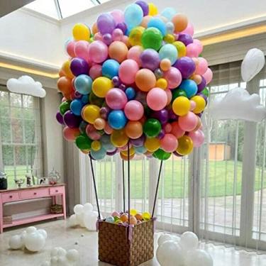 Imagem de Bexiga Colorida p/Aniversário Cores Lindas 150un Tamanho 7