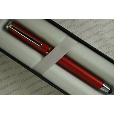 Imagem de Caneta esferográfica Cross Sheaffer, vermelho fosco com compromissos polidos com caneta Stylus.