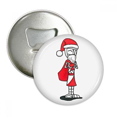 Imagem de Chapéu de Papai Noel Hórus, abridor de garrafas, ímã de geladeira, emblema multifuncional