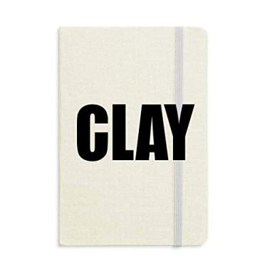 Imagem de Caderno de cor de argila capa dura clássico diário A5 presente