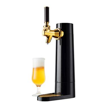 Imagem de GREEN HOUSE Dispensador portátil de cerveja e espuma ultra fina - Mini Kegerator para casa, espuma ultrafina melhora e mantém o sabor da cerveja por mais tempo. Presentes incríveis para amantes de cerveja e amantes de acampamento.
