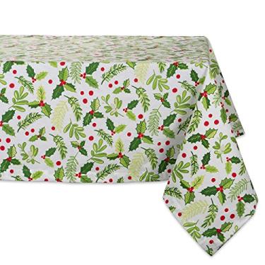 Imagem de DII Coleção Boughs of Holly Decorativa Mesa de Jantar e Decoração de Cozinha, Toalha de Mesa Quadrada, 52x52, Vegetação de Natal