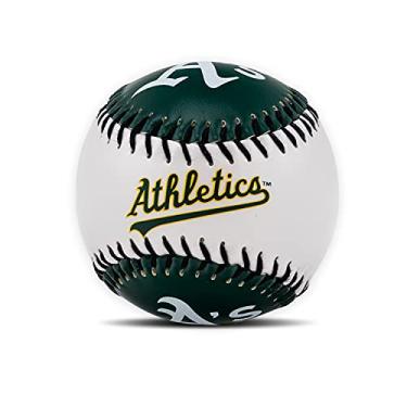 Imagem de Franklin Sports MLB Oakland Team Baseball – Bolas de beisebol macias com logotipo da equipe MLB – Brinquedo de beisebol para crianças – Ótima decoração para mesas e escritório