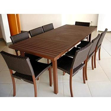 Imagem de Jogo Para Sala De Jantar Em Aluminio E Fibra Piscina Jardim