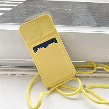 Imagem de Lente da câmera carteira cartão crossbody colar cordão caso de telefone macio para iphone 13 11 12 pro max 14 pro mini x xr xs 7 8 plus capa, t7, para iphone xs max