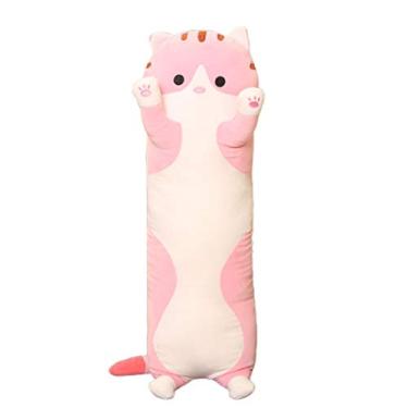 Imagem de TOYANDONA Almofada de pelúcia de animal para gatos, almofada de abraço, decoração, presente