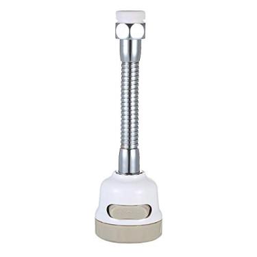 Imagem de KKmoon Cabeça de torneira móvel de cozinha 360 ° torneira giratória cabeça pulverizadora torneira anti-respingos Cabeça aeradora de alta pressão 3 modos de torneira filtro de economia de água