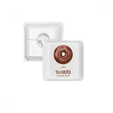 Imagem de Chocolate Doughnut Sobremesa Sweet Food teclado mecânico PBT kit de atualização para jogos