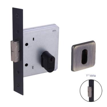 Imagem de Fechadura Ext Com Bico Duplo Para Portas De Correr, Arouca Fechaduras, 1006/098-Z-Ibt, Antique