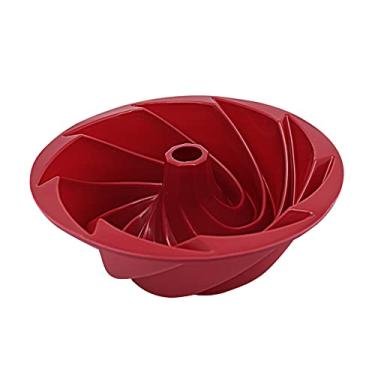 Imagem de Yangzi Linha Confeito, Forma de Silicone Para Flan Vermelha, 24,5 cm