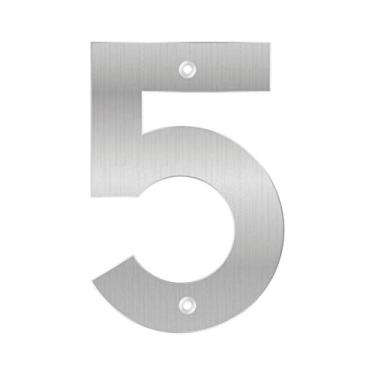 Imagem de Numero Residencial 5 Bemfixa Inox 145 Mm