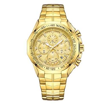 Imagem de Relógio Masculino Wwoor Luxo Dourado Original