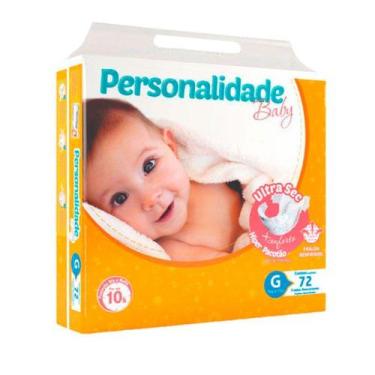 Imagem de Fralda Descartável Infantil Personalidade Ultra Sec G C/72 - Eurofral