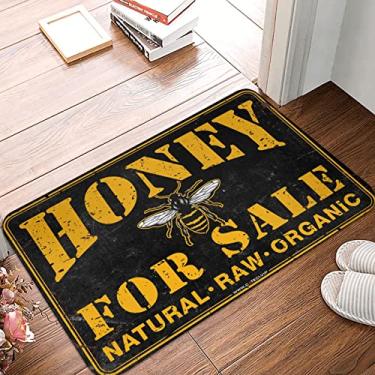 Imagem de Dsocuiubos Tapetes de porta ao ar livre outono abelha mel para venda tapetes ao ar livre para porta da frente tapete exterior liso (tamanho: 40X60CM)