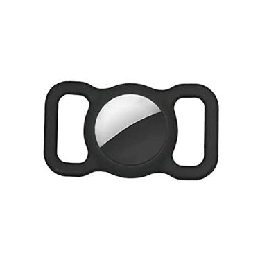 Imagem de POPG Capa protetora de silicone compatível com localizador de Airtags, suporte de laço para animais de estimação para Airtag, rastreamento, GPS, acessórios para cães, gatos, localizador