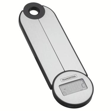 Imagem de Balança Digital Dobrável para Cozinha Tramontina Adatto 5kg em Aço Inox