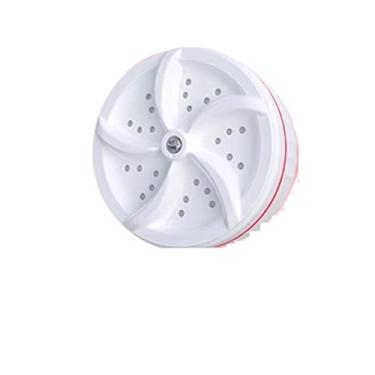 Imagem de Máquina de lavar pequena portátil poderosa mini turbina portátil artefato de lavagem ultrassônica, máquina de lavar automática doméstica para lavagem de meias em dormitório (cor: com interruptor)