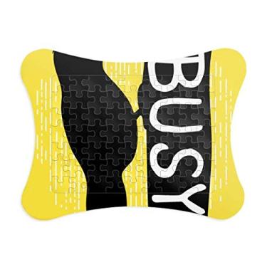 Imagem de Moldura de quebra-cabeça natural com desenho de animal pica-pau preto ornamento de quebra-cabeça