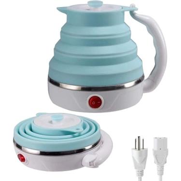 Imagem de Chaleira Elétrica Dobrável Jarra Bule Silicone 600W 110v 600ml Portátil